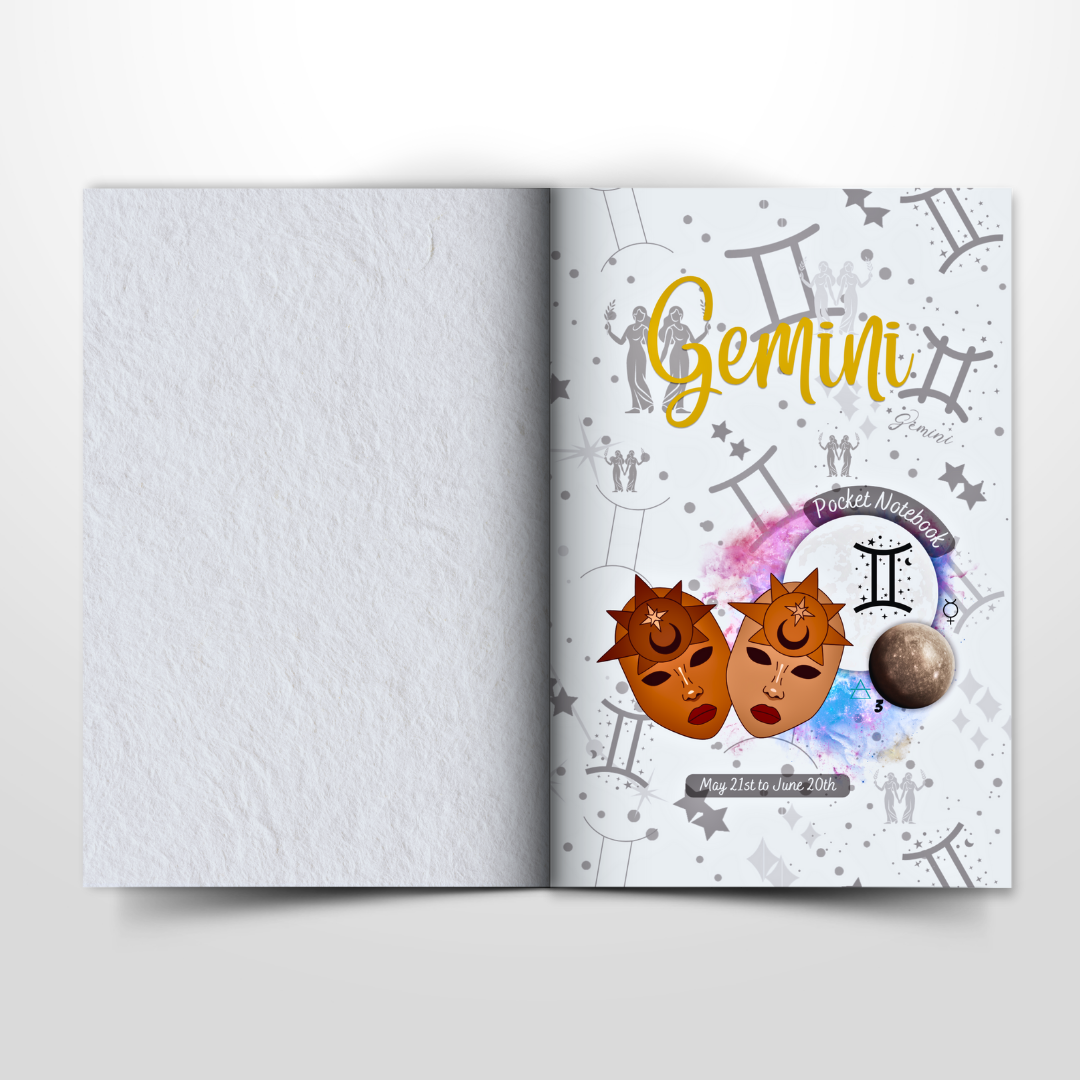 Gemini Pocket Notebook: The Third Sign of the Zodiac | May 21st to June 20th | Lined Pages