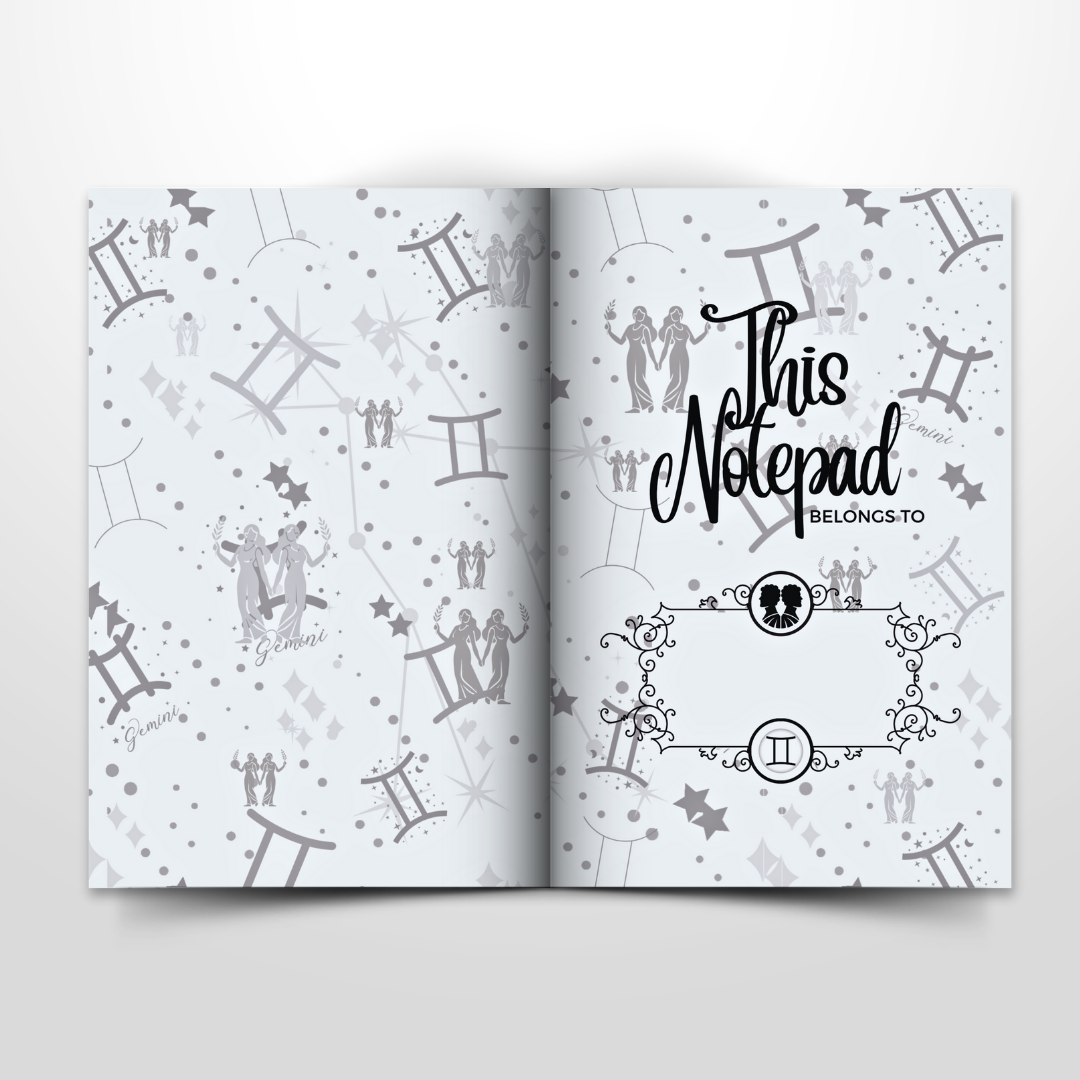 Gemini Pocket Notebook: The Third Sign of the Zodiac | May 21st to June 20th | Lined Pages