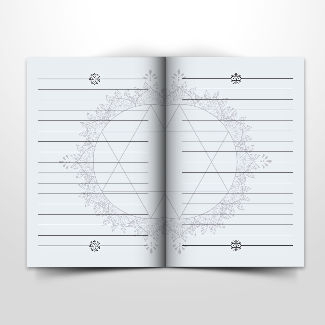 Heart Chakra Pocket Notebook | Inc. Affirmations: The Pocket Journaling Guide to Clearing, Opening, and Balancing Anahata - The Fourth Chakra | Black A6 | 107 Lined Pages