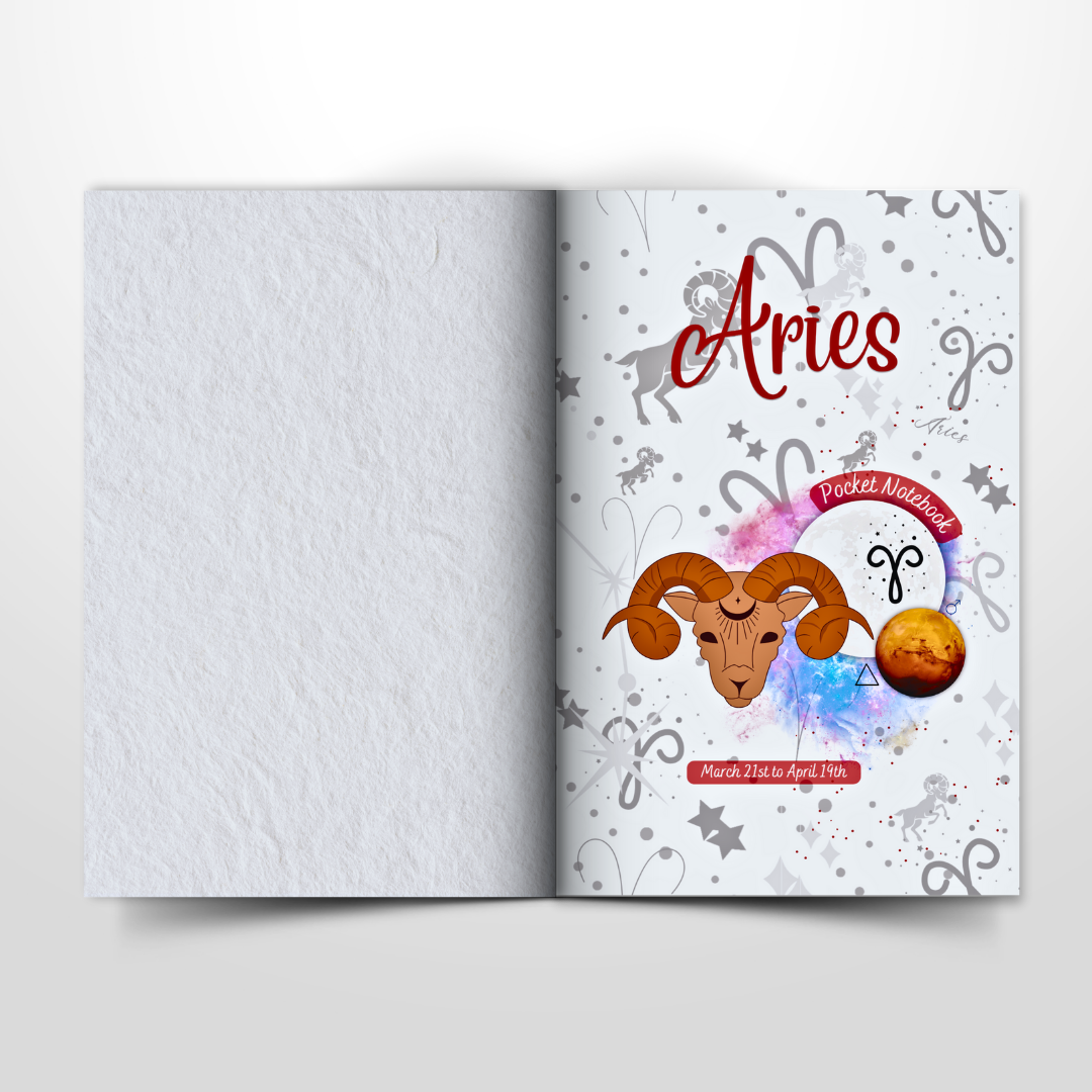 Aries Pocket Notebook: The First Sign of the Zodiac | April 20th to May 20th | Lined Pages