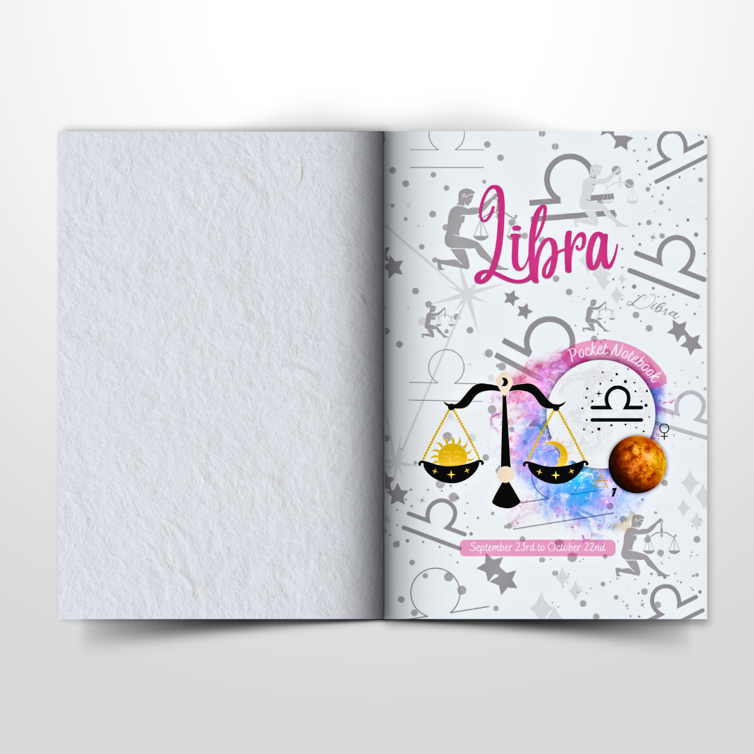 Libra Pocket Notebook: The Seventh Zodiac Sign | September 23rd to October 22nd | Lined Pages