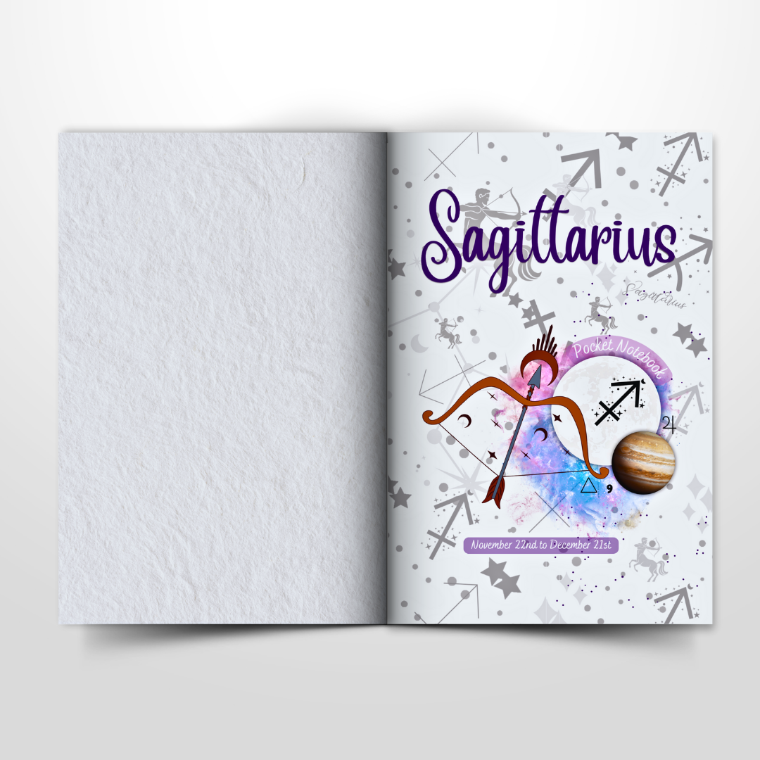 Sagittarius Pocket Notebook: The Ninth Zodiac Sign | November 22nd to December 21st | Lined Pages