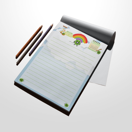 The Happy Pea Lined A5 Notepad | A5 Notepad | Daily Planner