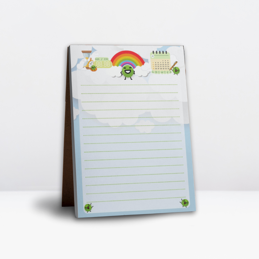 The Happy Pea Lined A5 Notepad | A5 Notepad | Daily Planner