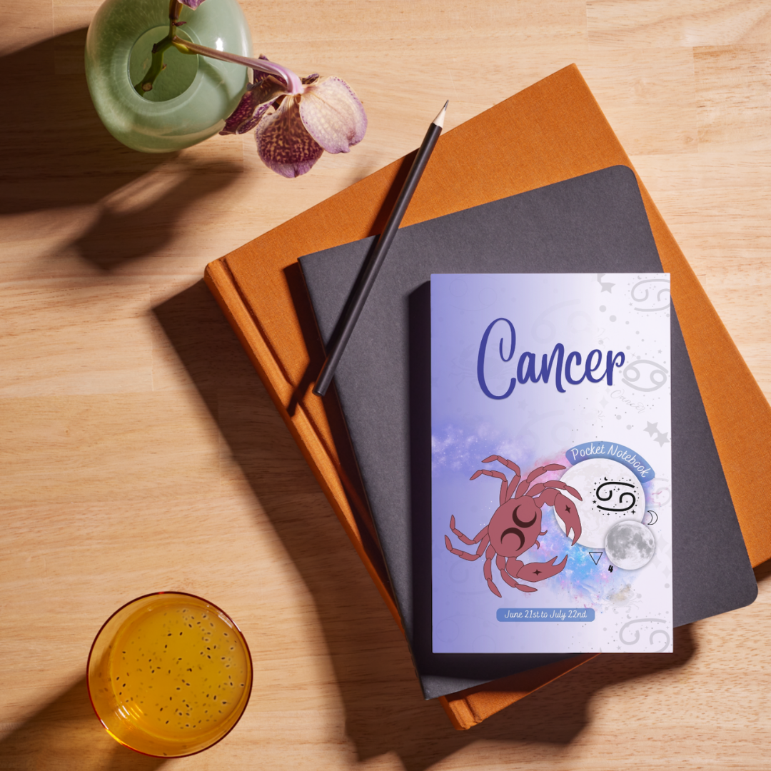 Cancer Pocket Notebook: The Fourth Sign of the Zodiac | June 21st to July 22nd | Lined Pages