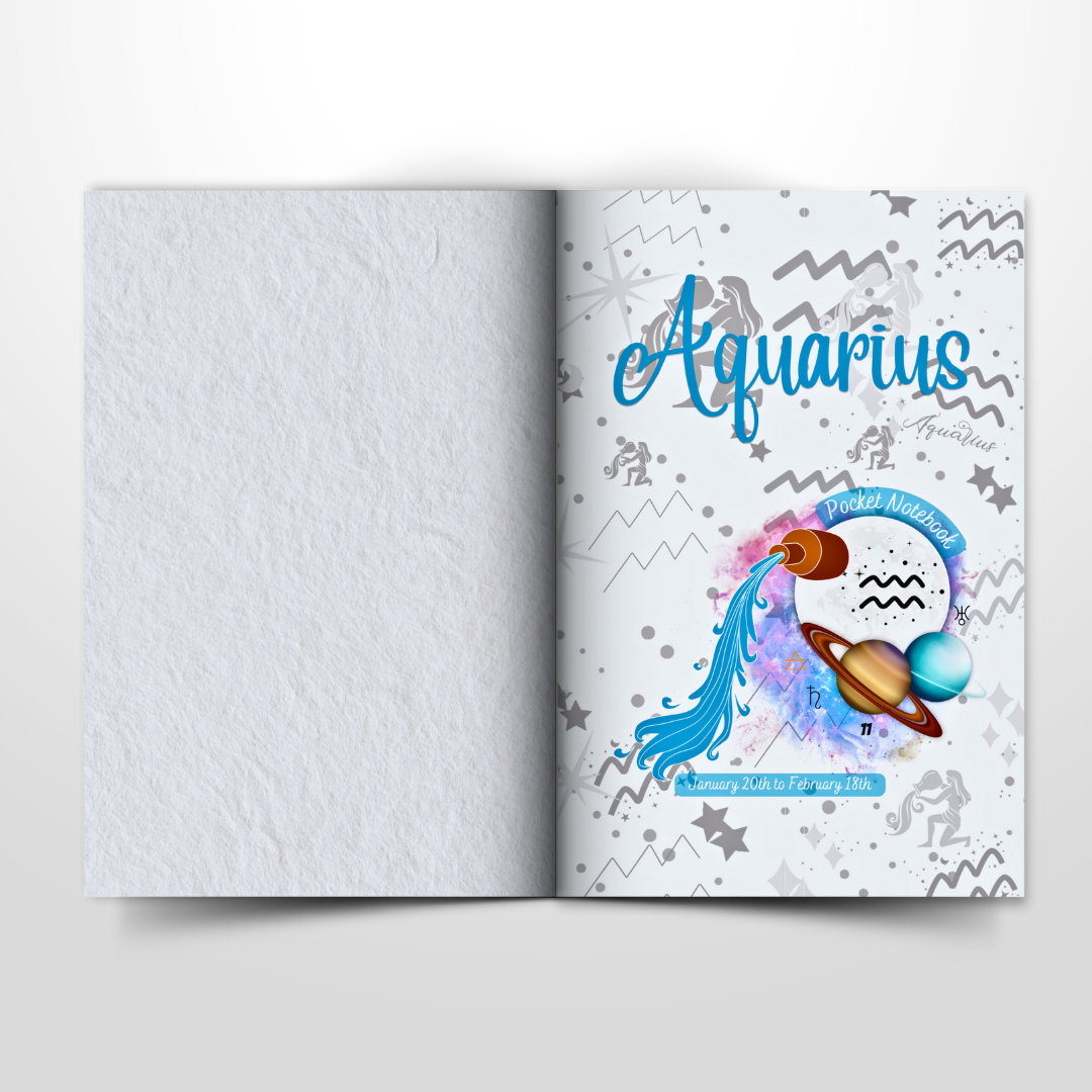 Aquarius Pocket Notebook: The Eleventh Sign of the Zodiac | January 20th to February 18th | Lined Pages