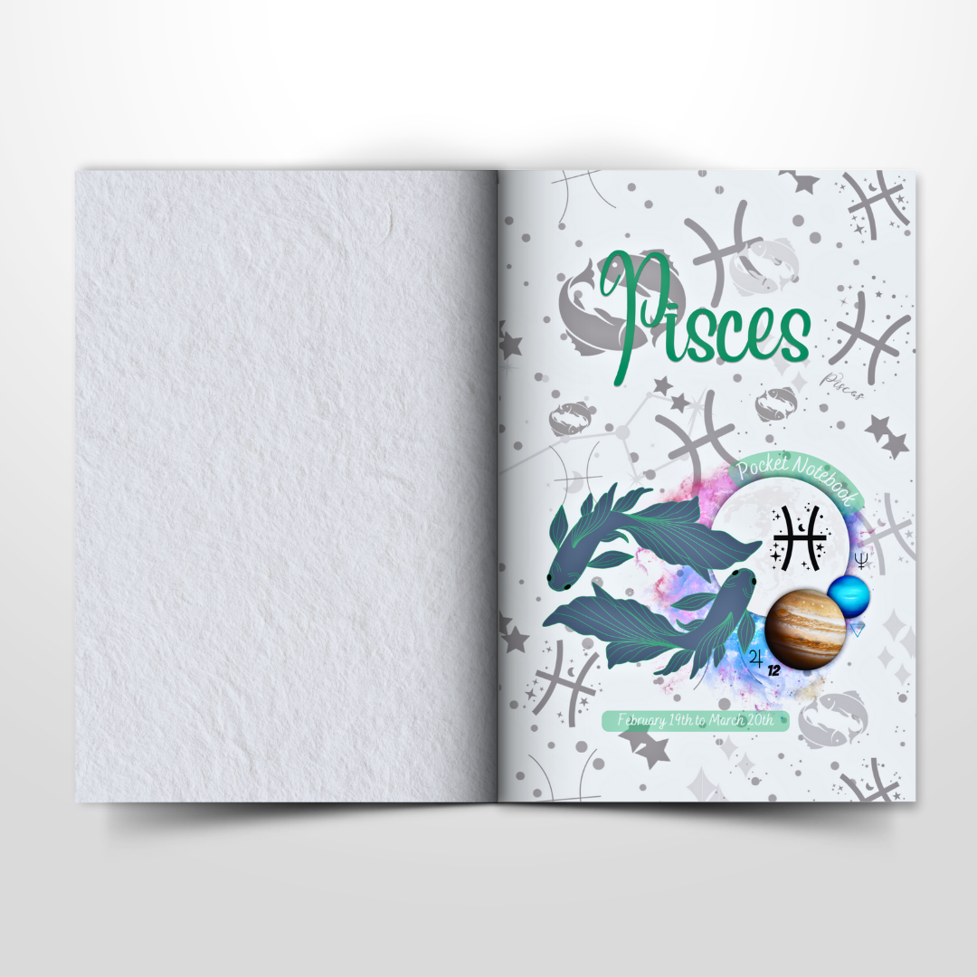 Pisces Pocket Notebook: The Twelfth Zodiac Sign | February 19th to March 20th | Lined Pages